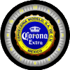 corona neon klok