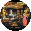java dreams neon klok