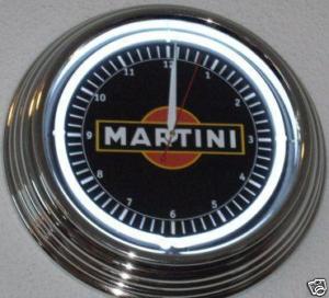 martini neon uhr